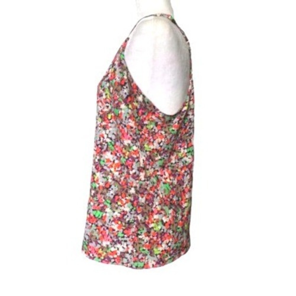J.Crew Tank Top Sz 10 Colorful Confetti Print Racerback Camisole Multicolor - Picture 2 of 8